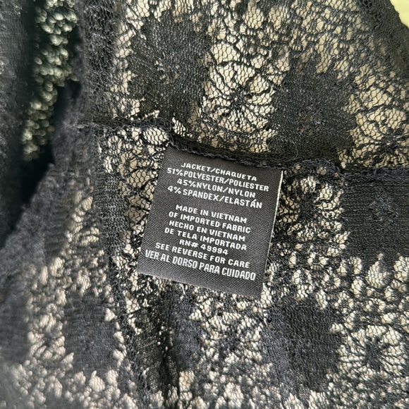 R&M Richards Beaded Black Lace Belaro - Picture 9 of 11